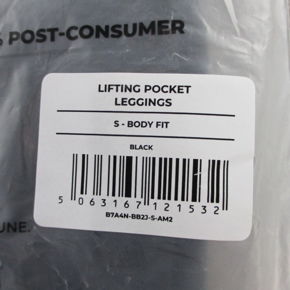 Gymshark Lifting Pocket Leggings Womens Small Black Body Fit High Waisted Gym - Picture 5 of 6